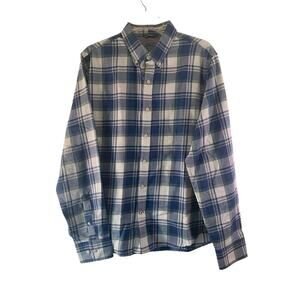 IZOD SALTWATER Men’s Plaid Button Down Long Sleeve Shirt / Size: Large